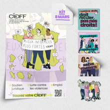 Charger l'image dans la galerie, 8 mars Kit - 20 autocollants et 5 affiche