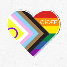 Charger l'image dans la galerie, Autocollant vitrophanie - Drapeau LGBTQIA+